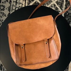 Madewell Tan Leather Crossbody Bag